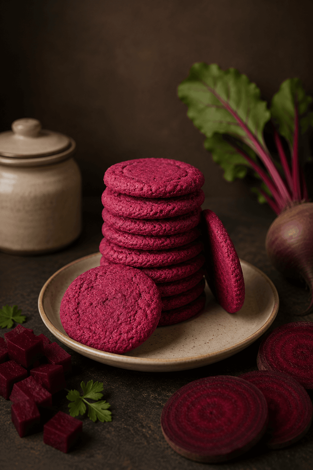 Beet Drop Mathri