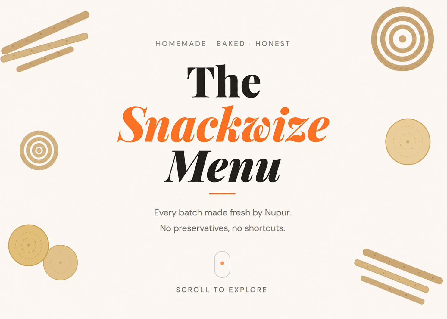 Snackwize Menu Cover